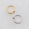FIXED BALL NOSE HOOP 316L SURGICAL STEEL